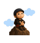 ある週末＊登山くんスタンプ【3D】（個別スタンプ：1）
