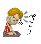mottoのおとな女子ドール♡丁寧（個別スタンプ：8）