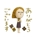 mottoのおとな女子ドール♡丁寧（個別スタンプ：9）