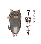 ◯とても敬語すぎる犬たち◯（個別スタンプ：9）