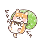 まるまるコーギーところころ柴犬（個別スタンプ：7）