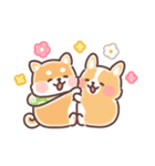 まるまるコーギーところころ柴犬（個別スタンプ：8）