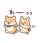 まるまるコーギーところころ柴犬（個別スタンプ：15）
