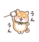 まるまるコーギーところころ柴犬（個別スタンプ：18）