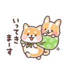 まるまるコーギーところころ柴犬（個別スタンプ：19）