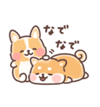 まるまるコーギーところころ柴犬（個別スタンプ：22）