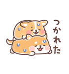 まるまるコーギーところころ柴犬（個別スタンプ：23）