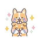 まるまるコーギーところころ柴犬（個別スタンプ：24）