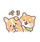 まるまるコーギーところころ柴犬（個別スタンプ：25）