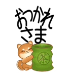 老眼でもくっきりみえる！豆柴のBIGスタンプ（個別スタンプ：4）