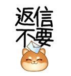 老眼でもくっきりみえる！豆柴のBIGスタンプ（個別スタンプ：22）