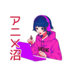 サブカルガールのインドア満喫（個別スタンプ：5）