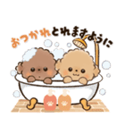 背景が動く♡ふわもこトイプー♡ココ＆メル（個別スタンプ：19）