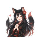 和風狐の妖怪スタンプ〜日常表情〜（個別スタンプ：3）