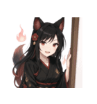 和風狐の妖怪スタンプ〜日常表情〜（個別スタンプ：12）