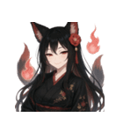 和風狐の妖怪スタンプ〜日常表情〜（個別スタンプ：17）