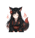 和風狐の妖怪スタンプ〜日常表情〜（個別スタンプ：20）