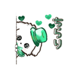 ★推し活・ご挨拶★マルチーズ【緑担当】（個別スタンプ：4）