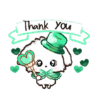 ★推し活・ご挨拶★マルチーズ【緑担当】（個別スタンプ：5）