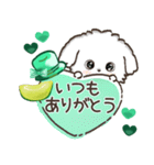 ★推し活・ご挨拶★マルチーズ【緑担当】（個別スタンプ：7）