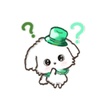 ★推し活・ご挨拶★マルチーズ【緑担当】（個別スタンプ：30）