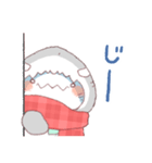 【冬】サメ！着ぐるみ動物（個別スタンプ：14）