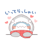 【冬】サメ！着ぐるみ動物（個別スタンプ：18）