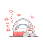 【冬】サメ！着ぐるみ動物（個別スタンプ：32）