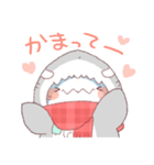 【冬】サメ！着ぐるみ動物（個別スタンプ：35）