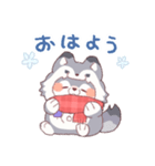 【冬】オオカミ！着ぐるみ動物（個別スタンプ：3）