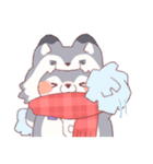 【冬】オオカミ！着ぐるみ動物（個別スタンプ：9）