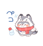 【冬】オオカミ！着ぐるみ動物（個別スタンプ：12）