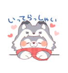 【冬】オオカミ！着ぐるみ動物（個別スタンプ：18）