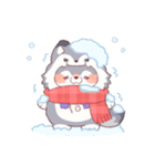 【冬】オオカミ！着ぐるみ動物（個別スタンプ：22）