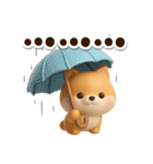 【飛び出す】ちびシバ☆3D（個別スタンプ：15）