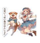 犬さんと女の子＊（個別スタンプ：15）