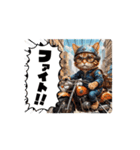【動く】バイクが好き❤️ねこ 2（個別スタンプ：5）