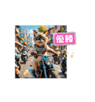 【動く】バイクが好き❤️ねこ 2（個別スタンプ：9）