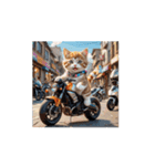 【動く】バイクが好き❤️ねこ 2（個別スタンプ：10）