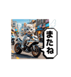 【動く】バイクが好き❤️ねこ 2（個別スタンプ：15）