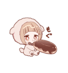 ゆるねこ女子スタンプ（わんこver）（個別スタンプ：1）