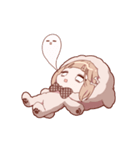 ゆるねこ女子スタンプ（わんこver）（個別スタンプ：10）