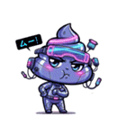 サイバーパンクぷぅ — デフォルメで大暴れ（個別スタンプ：2）