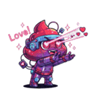 サイバーパンクぷぅ — デフォルメで大暴れ（個別スタンプ：4）