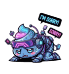 サイバーパンクぷぅ — デフォルメで大暴れ（個別スタンプ：6）