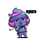 サイバーパンクぷぅ — デフォルメで大暴れ（個別スタンプ：8）