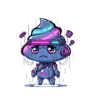 サイバーパンクぷぅ — デフォルメで大暴れ（個別スタンプ：12）