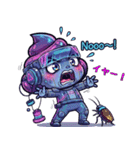 サイバーパンクぷぅ — デフォルメで大暴れ（個別スタンプ：18）