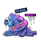 サイバーパンクぷぅ — デフォルメで大暴れ（個別スタンプ：19）