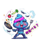 サイバーパンクぷぅ — デフォルメで大暴れ（個別スタンプ：23）